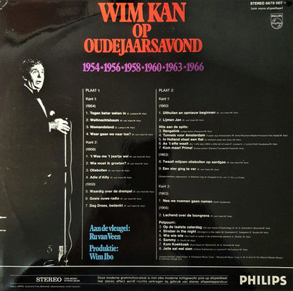 Wim Kan - Wim Kan Op Oudejaarsavond (1954*1956*1958*1960*1963*1966) (LP) 52049 Vinyl LP Dubbel Vinyl Goed / Hoes Goed
