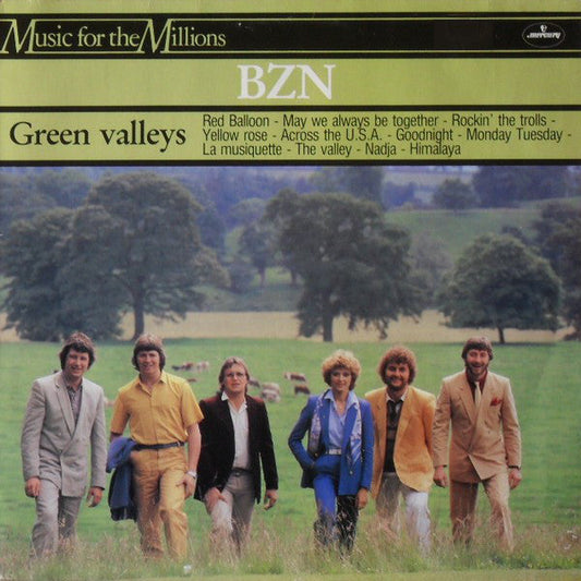 BZN - Green Valleys (LP) Vinyl LP Vinyl Zeer Goed / Hoesje Goed "VINYLSINGLES.NL"