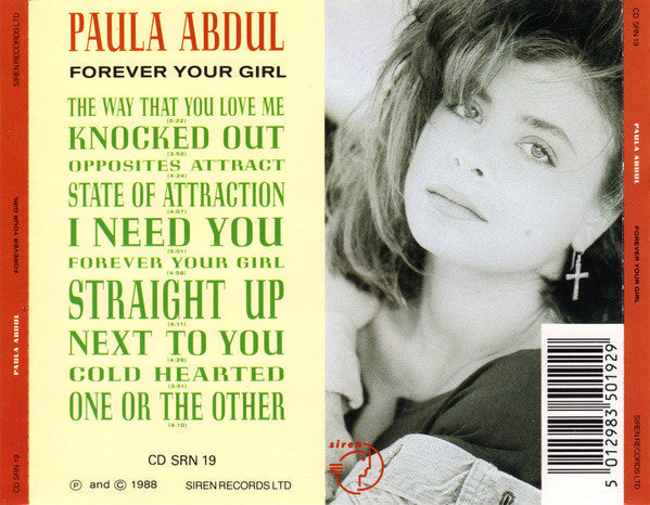 Paula Abdul - Forever Your Girl (CD) 70734 Compact Disc Goede Staat