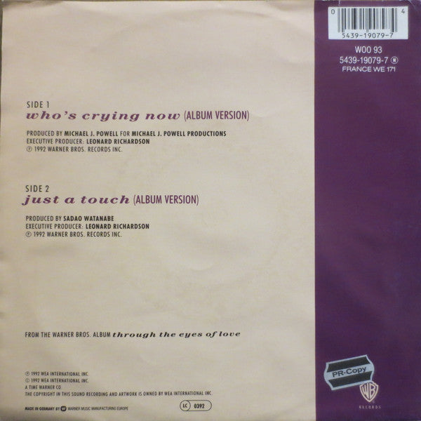 Randy Crawford - Who's Crying Now 41344 Vinyl Singles Vinyl Goed / Hoes Goed