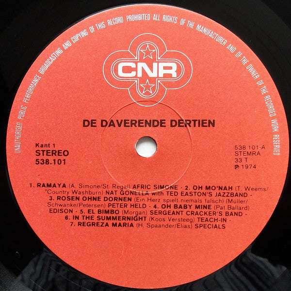 Various - De Daverende Dertien (LP) 47057 Vinyl LP JUKEBOXSINGLES.NL   