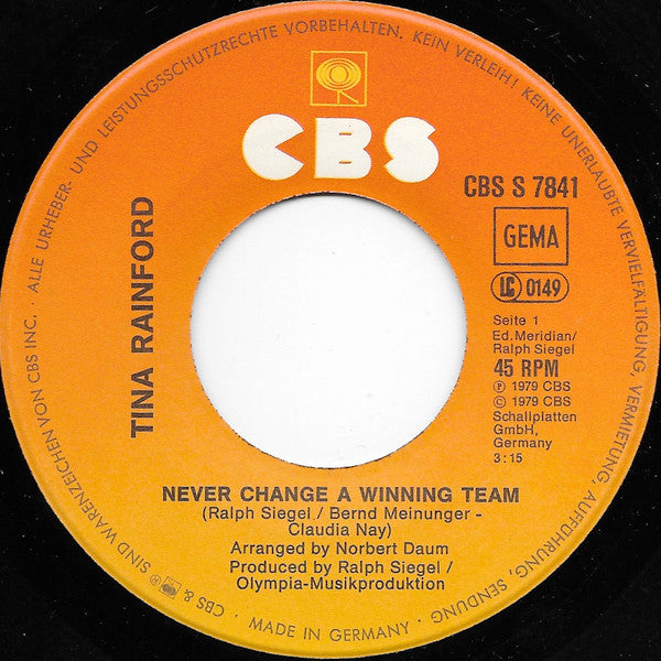 Tina Rainford - Ändern Sie niemals ein Gewinnerteam 33109