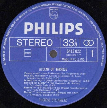 Thérèse Steinmetz – Accent On Thérèse (LP) 49570