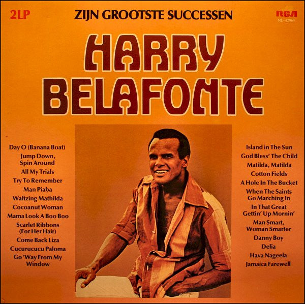 Harry Belafonte - Zijn Grootste Successen (LP) Vinyl LP Vinyl Zeer Goed / Hoesje Goed "VINYLSINGLES.NL"