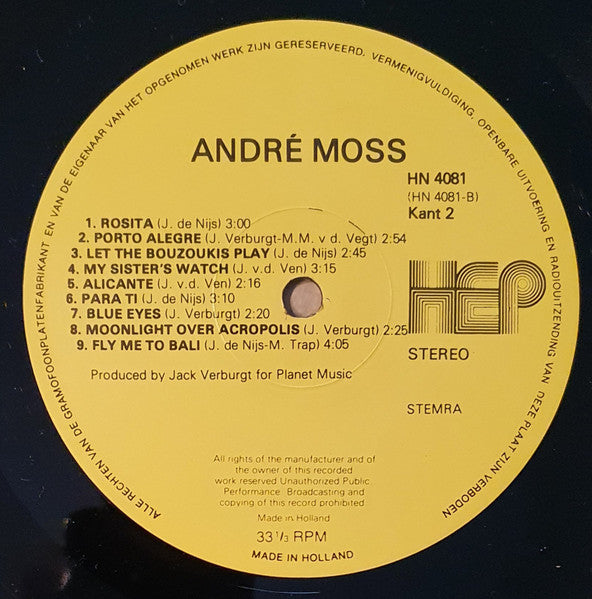 André Moss - 18 Karaats (LP) 40467 Vinyl LP JUKEBOXSINGLES.NL   