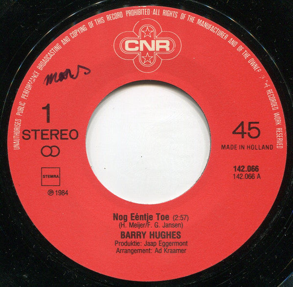Barry Hughes - Nog Ééntje Toe 28655