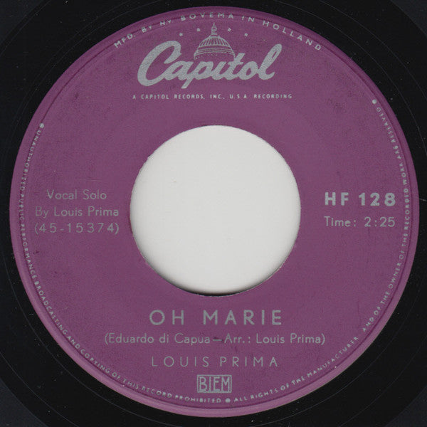 Louis Prima - Oh Marie 42449 Vinyl Singles Vinyl Goed / Hoes Generic
