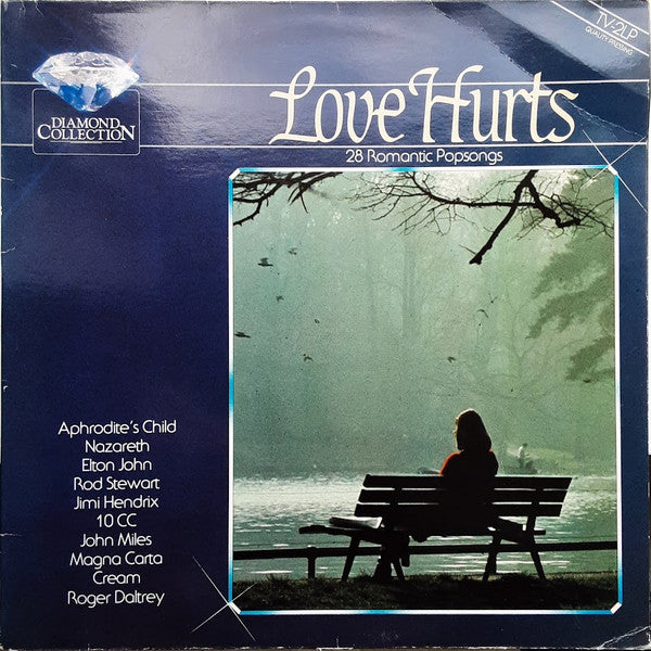 Various - Love Hurts - 28 Romantic Popsongs (LP) Vinyl LP Dubbel Vinyl (VG) <br> Hoes (G+)