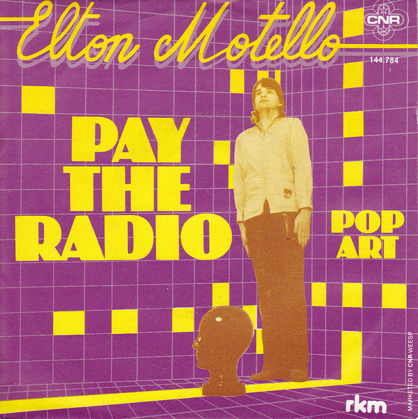 Elton Motello - Pay The Radio 42007 Vinyl Singles Vinyl Goed / Hoes Goed