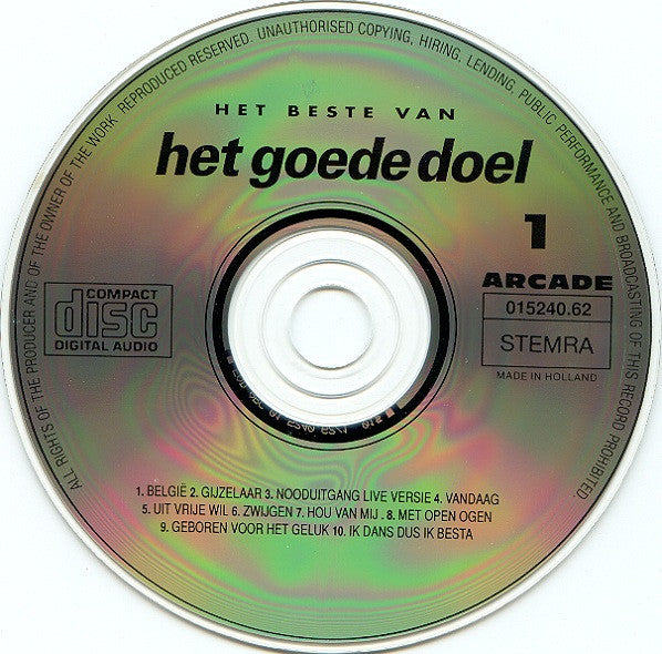 Goede Doel - Het Beste Van Het Goede Doel (CD) 70824 Compact Disc Goede Staat
