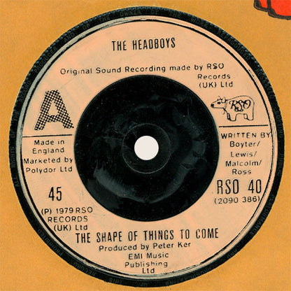 Headboys - The Shape Of Things To Come Vinyl Singles Vinyl Zeer Goed / Hoesje Generic "VINYLSINGLES.NL"