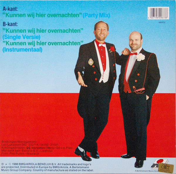 Deurzakkers - Kunnen Wij Hier Overnachten (Maxi-Single) 51635 Maxi-Singles Vinyl Zeer Goed / Hoesje Goed "VINYLSINGLES.NL"