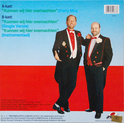 Deurzakkers - Kunnen Wij Hier Overnachten (Maxi-Single) 51635 Maxi-Singles Vinyl Zeer Goed / Hoesje Goed "VINYLSINGLES.NL"
