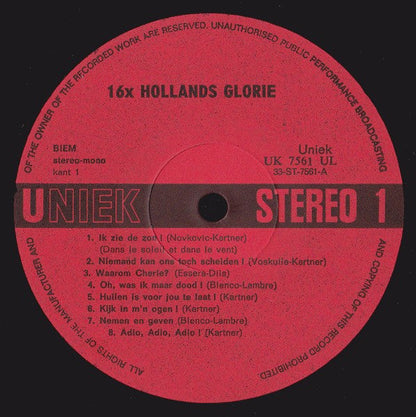 Various - 16x Hollands Glorie (LP) 40324 Vinyl LP JUKEBOXSINGLES.NL   