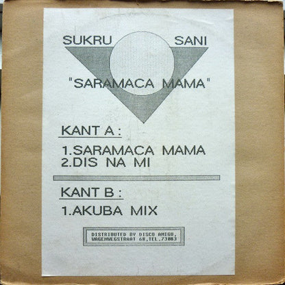 Sukru Sani - Saramacca Mama (Maxi-Single) Maxi-Singles JUKEBOXSINGLES.NL   