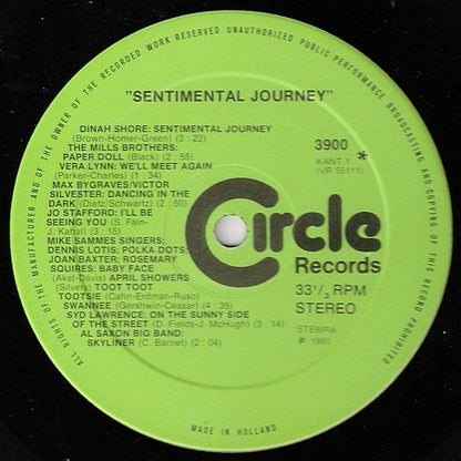 Various - 1945-1980 Sentimental Journey - Feest Van De Bevrijding (LP) 52277 Vinyl LP Dubbel Vinyl Goed / Hoes Goed