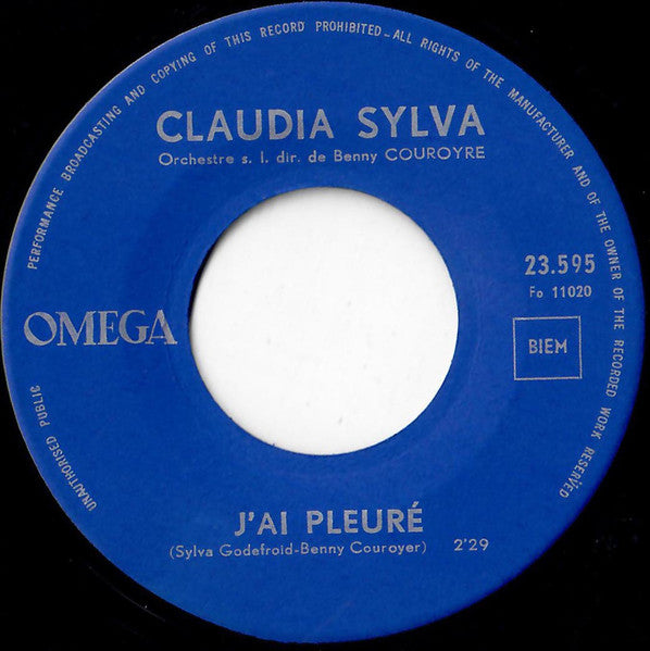 Claudia Sylva - J'Ai Pleuré 29596