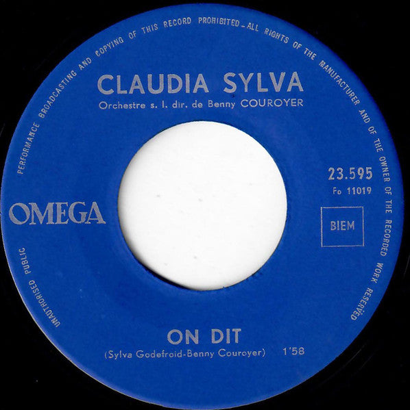 Claudia Sylva - J'Ai Pleuré 29596