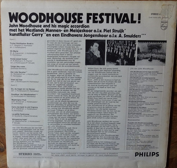 John Woodhouse - Woodhouse Festival (LP) 44487 Vinyl LP JUKEBOXSINGLES.NL   