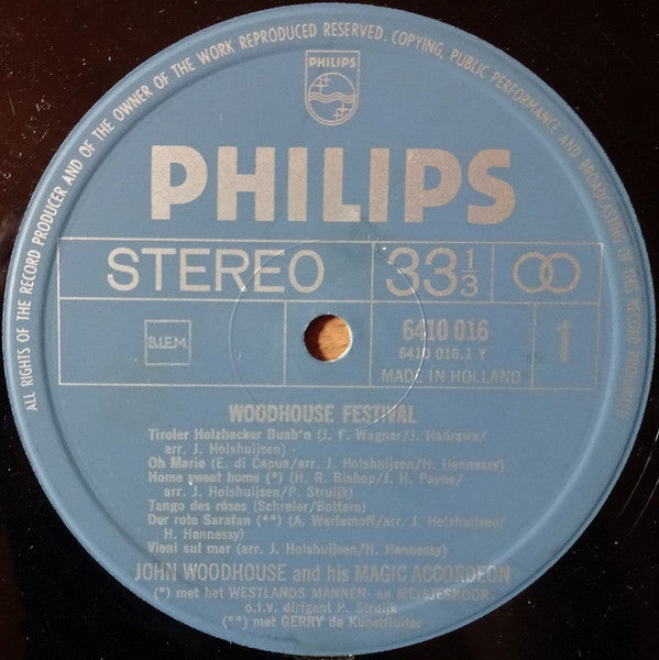 John Woodhouse - Woodhouse Festival (LP) 44487 Vinyl LP JUKEBOXSINGLES.NL   