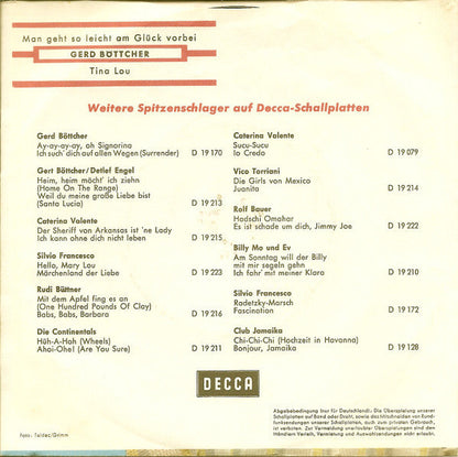 Gerd Böttcher - Man Geht So Leicht Am Glück Vorbei