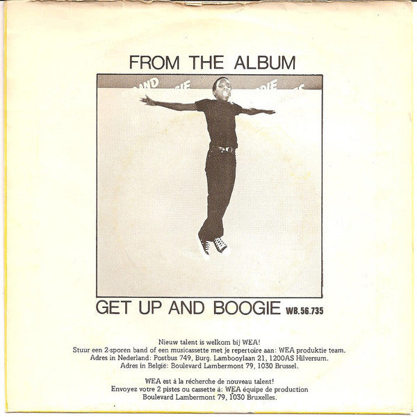 Freddie James - Get Up And Boogie 16293 Vinyl Singles Vinyl Zeer Goed / Hoesje Goed "VINYLSINGLES.NL"