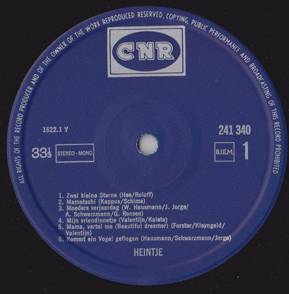 Heintje - Heintje (LP) 45181 Vinyl LP Vinyl Goed / Hoes Goed