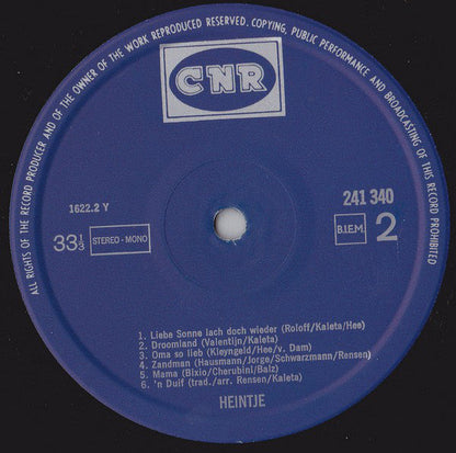 Heintje - Heintje (LP) 45181 Vinyl LP Vinyl Goed / Hoes Goed