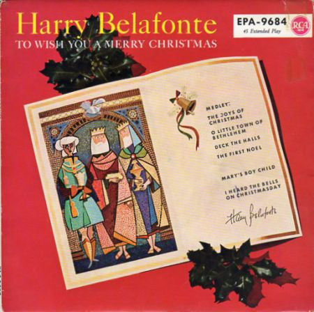 Harry Belafonte - To Wish You A Merry Christmas 41442 Vinyl Singles EP Vinyl Goed / Hoes Goed