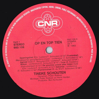 Tineke Schouten - Op En Top Tien (LP) 48289 Vinyl LP JUKEBOXSINGLES.NL   