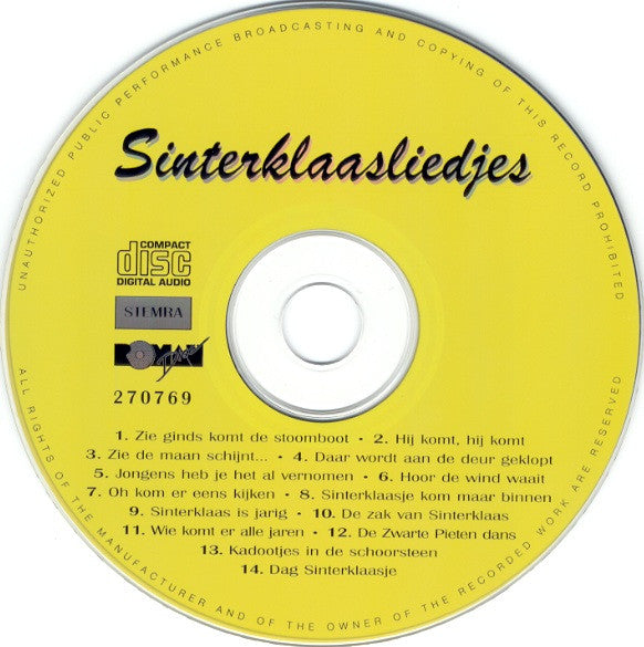 Fries Jeugdkoor o.l.v. Meindert Bosklopper - Sinterklaasliedjes (CD) 71131 Compact Disc Goede Staat