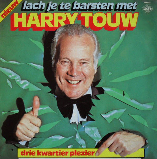 Harry Touw - Lach Je Te Barsten Met Harry Touw (LP) Vinyl LP Vinyl Zeer Goed / Hoesje Goed "VINYLSINGLES.NL"