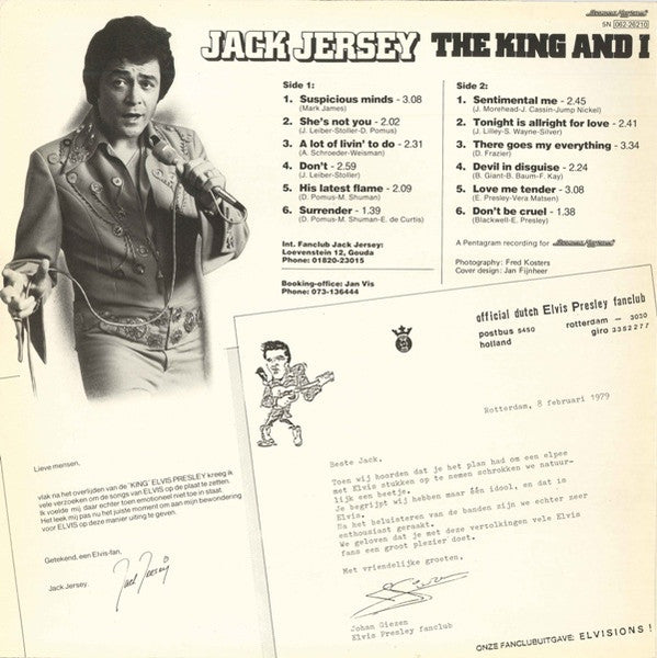 Jack Jersey - The King And I (LP) 41046 Vinyl LP Vinyl Goed / Hoes Goed