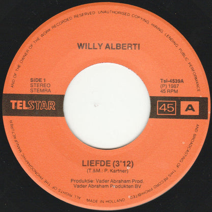 Willy Alberti - Liefde Vinyl Singles Vinyl Goed / Hoes Goed