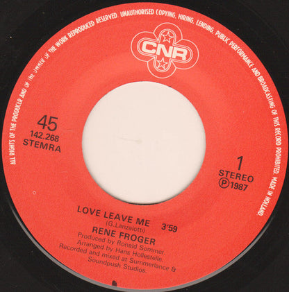 Rene Froger - Love Leave Me 12293
