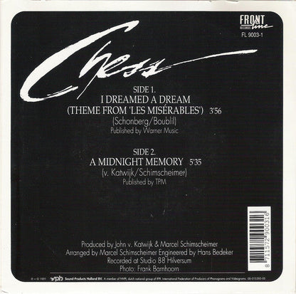 Chess - I Dreamed A Dream (Theme From Les Misérables) 38822 Vinyl Singles Vinyl Goed / Hoes Goed