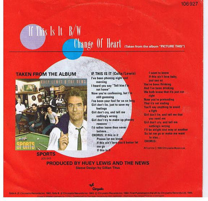 Huey Lewis &amp; The News – If This Is It 39091