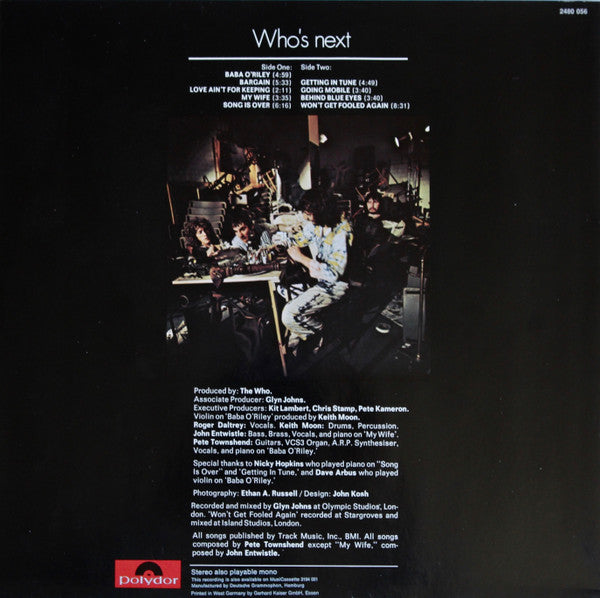 Who - Who's Next (LP) 51676 Vinyl LP Vinyl Goed / Hoes Goed