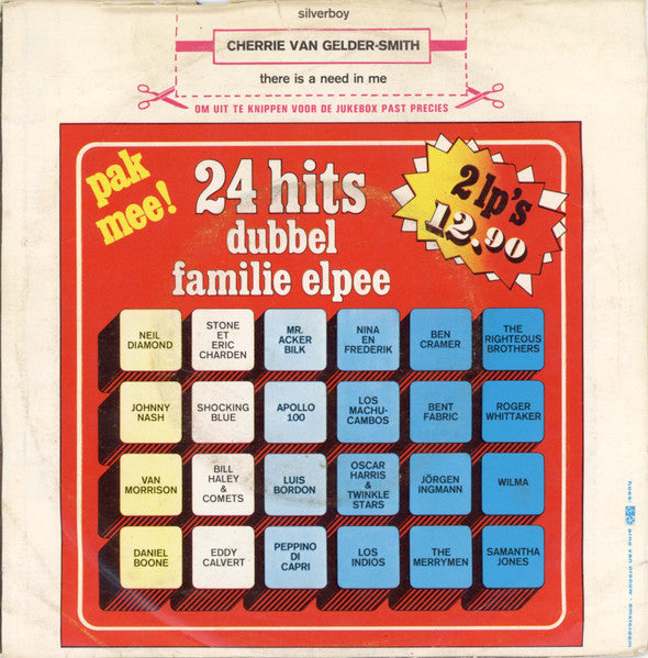 Cherry Vangelder-Smith - Silverboy (B-Keus) Vinyl Singles Vinyl Goed / Hoesje Slecht "VINYLSINGLES.NL"