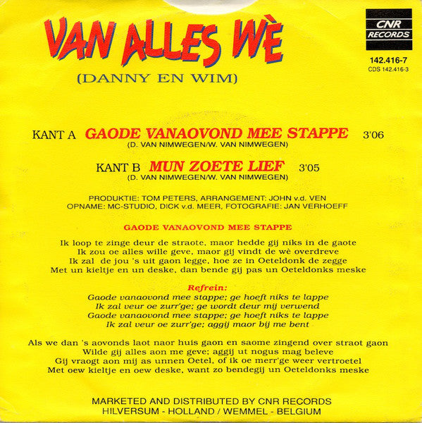 Van Alles Wè - Gaode Vanaovond Mee Stappe 28282