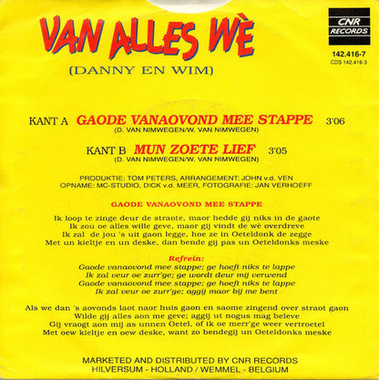 Van Alles Wè - Gaode Vanaovond Mee Stappe 28282