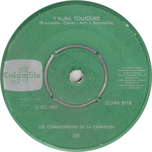 Compagnons De La Chanson - Y'Aura Toujours (EP) 13874