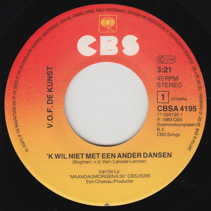 VOF De Kunst - I Don't Want to Dance With Someone Else 28559