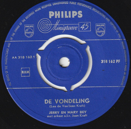 Jerry En Mary Bey - De Vondeling 38920 Vinyl Singles Vinyl Goed / Hoes Generic