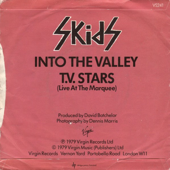 Skids - Into The Valley 40673 Vinyl Singles Vinyl Goed / Hoes Goed