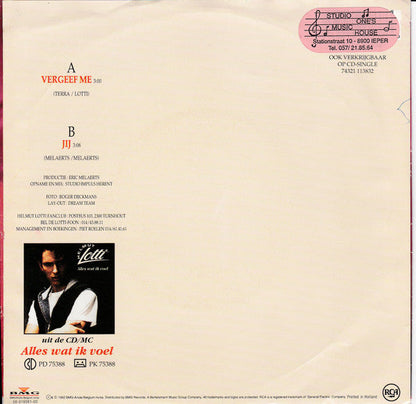 Helmut Lotti - Vergeef Me Vinyl Singles Vinyl Zeer Goed / Hoesje Goed "VINYLSINGLES.NL"