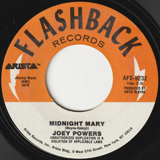 Joey Powers / The Viscounts - Midnight Mary / Harlem Nocturne 42559 vinylsingle Vinyl Goed / Hoes Generic