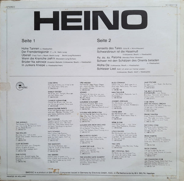 Heino - Heino (LP) 45515 Vinyl LP JUKEBOXSINGLES.NL   