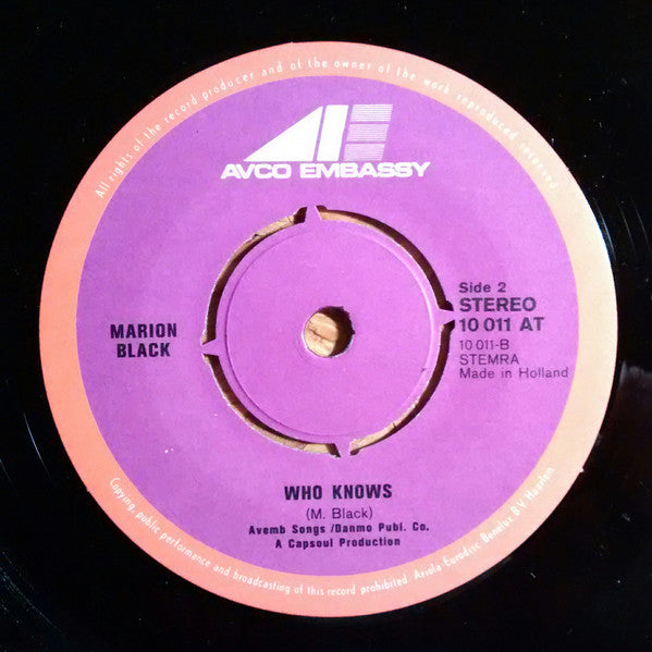 Marion Black - Go On Fool 17991