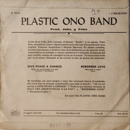 Plastic Ono Band - Give Peace A Chance 37270